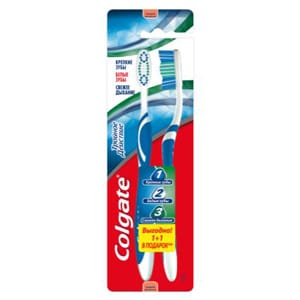 Colgate® Потрійна Дія 1+1 Середня