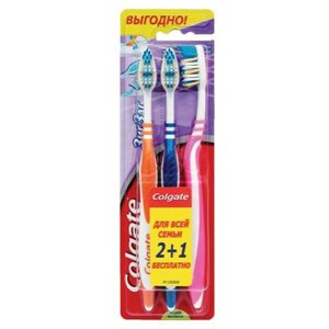 Colgate® Зіг Заг Плюс (середня) 2+1 Безкоштовно